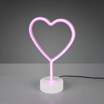 Lampe LED COEUR ROSE Marque RL