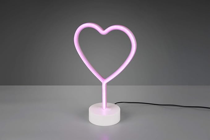 Lampe LED COEUR ROSE Marque RL