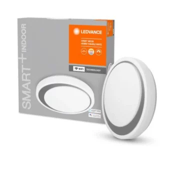 LEDVANCE Wifi SMART+ Orbis Moon Plafonnier LED  Blanc 48cm 32W / 3000-6500K Gris