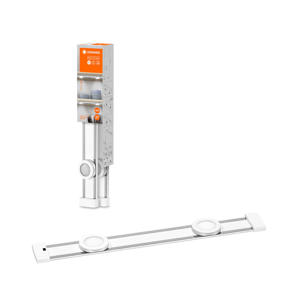 LEDVANCE LINEAR LED MAGNET 44,5cm, lot de 2 lampes sous-meuble avec capteur, dimmable, 7W / 4000K blanc froid – Image 4